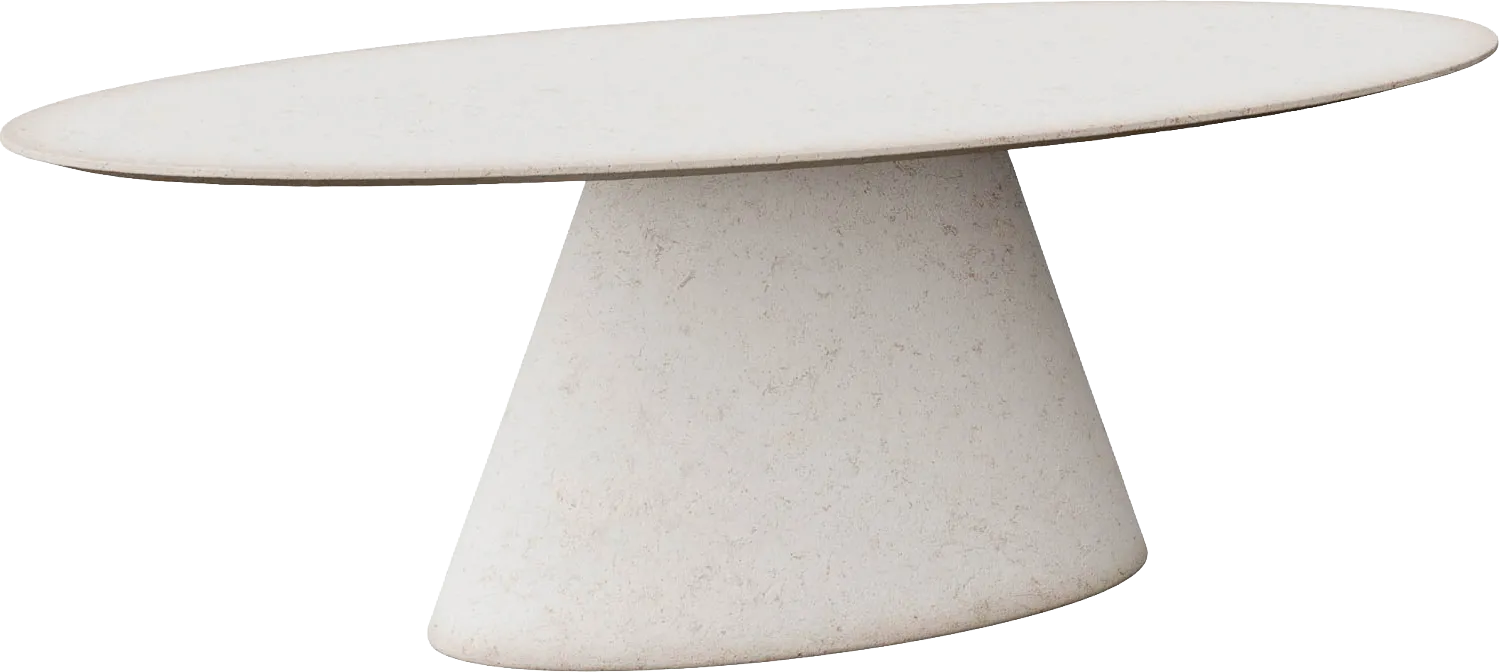 Goossens Eettafel Stone, Ovaal 250 x 120 cm