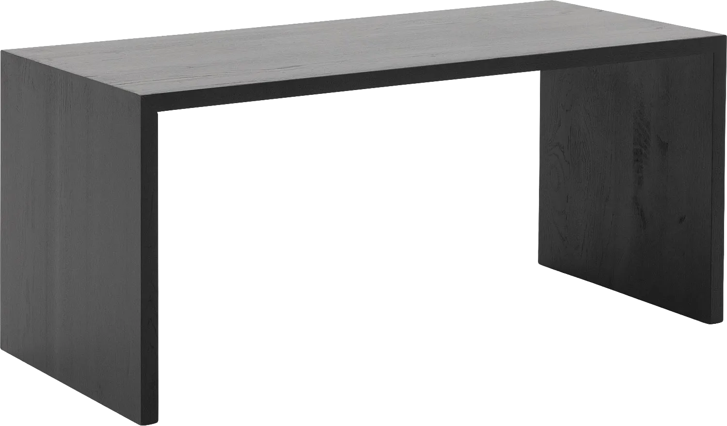Goossens Bijzettafel Quinze, hout eiken zwart, modern design, 110 x 50 x 50 cm