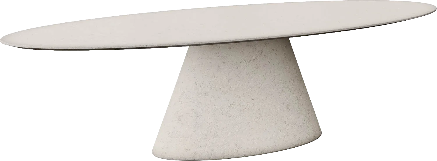 Goossens Eettafel Stone, Ovaal 300 x 120 cm