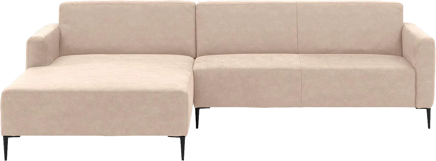 Goossens Bank Key West beige, micro leer, 3-zits, modern design