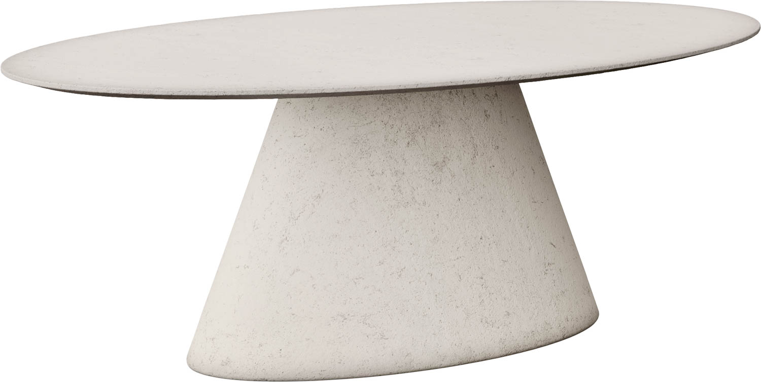 Goossens Eettafel Stone, Ovaal 190 x 110 cm