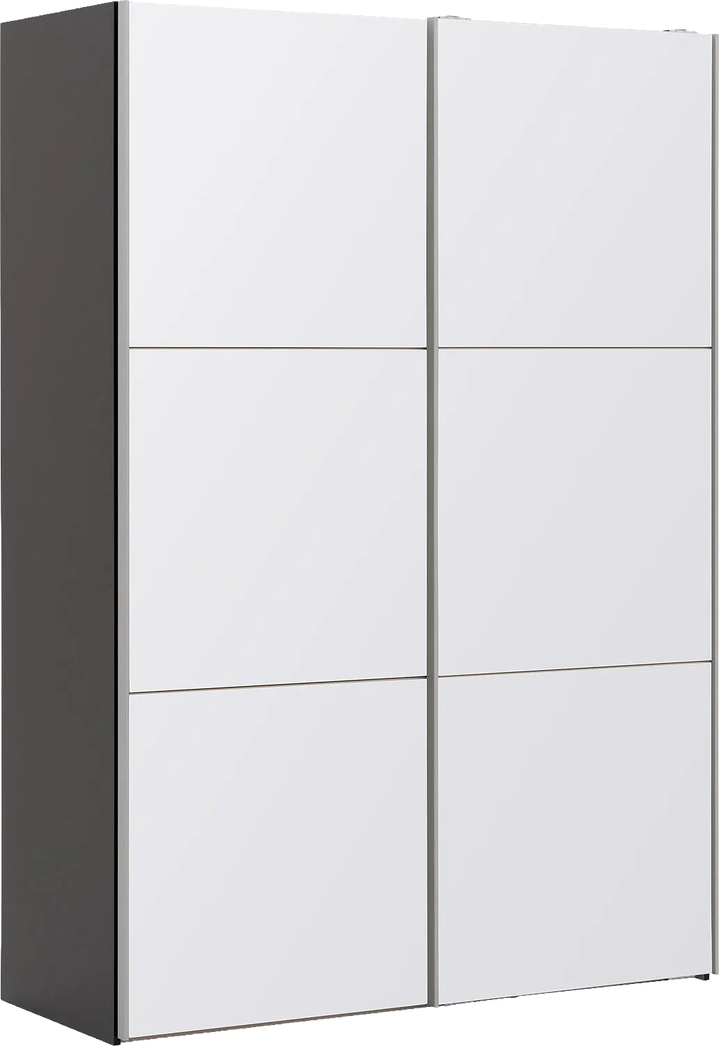 Goossens Kledingkast Easy Storage Sdk, 153 cm breed, 220 cm hoog, 2x 3 paneel glas schuifdeuren
