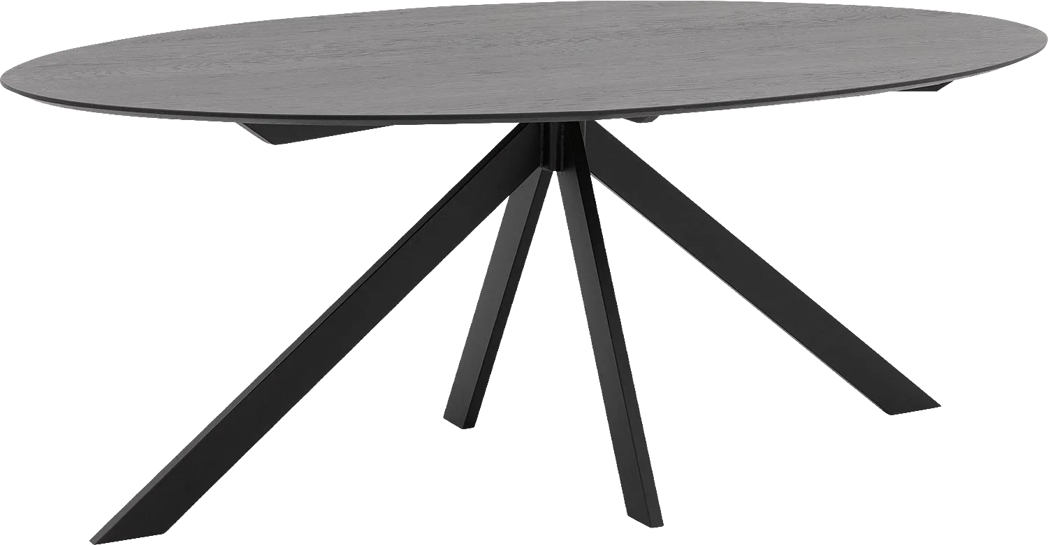 Goossens Excellent Eettafel Uniek, Ovaal 180 x 110 cm