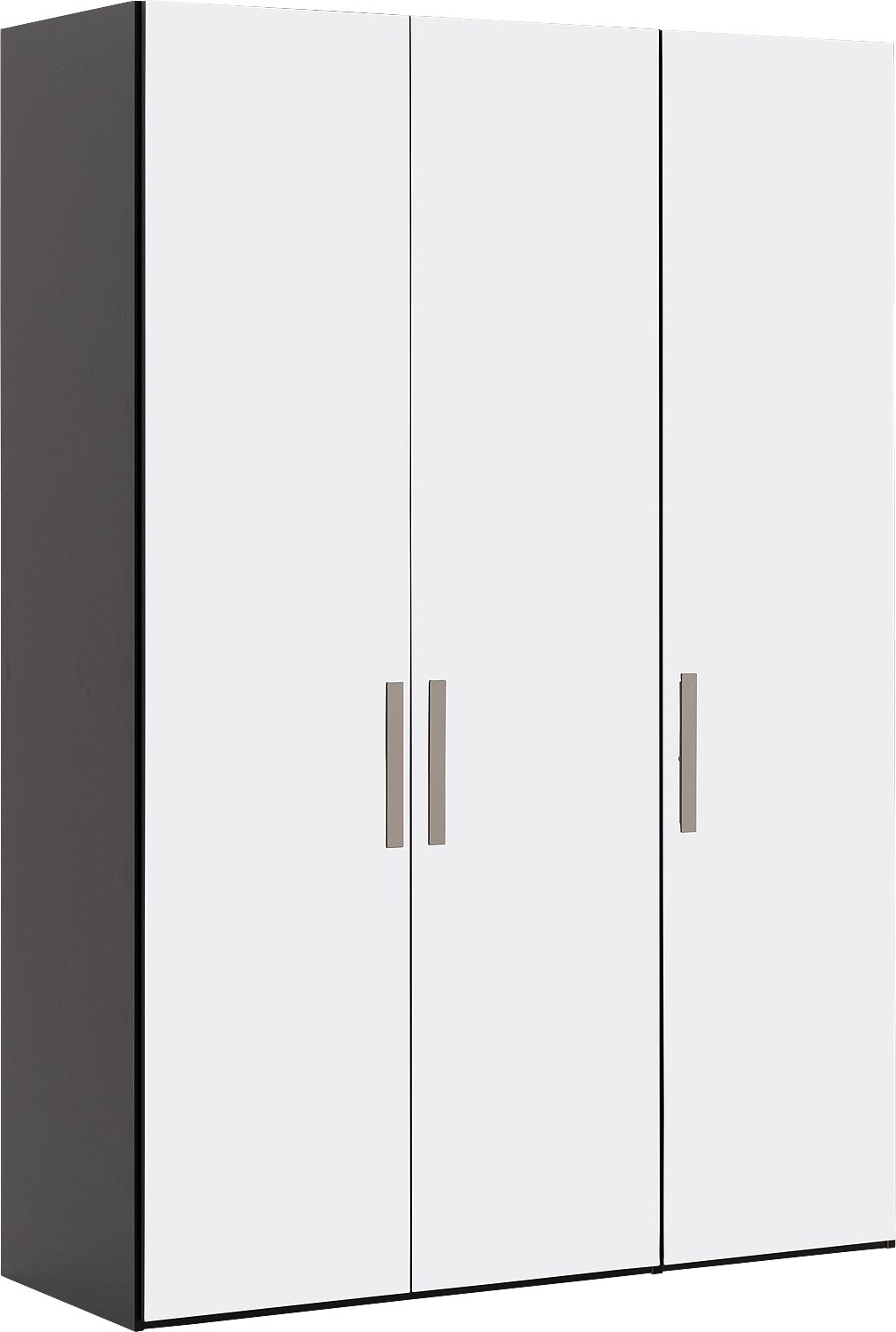 Goossens Kledingkast Easy Storage Ddk, Kledingkast 153 cm breed, 220 cm hoog, 3x glas draaideur