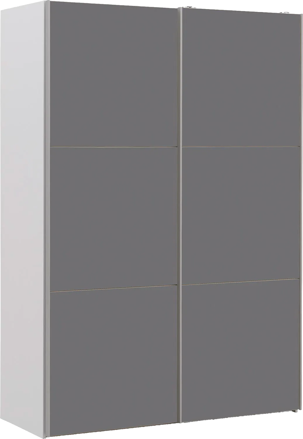Goossens Kledingkast Easy Storage Sdk, 153 cm breed, 220 cm hoog, 2x 3 paneel glas schuifdeuren
