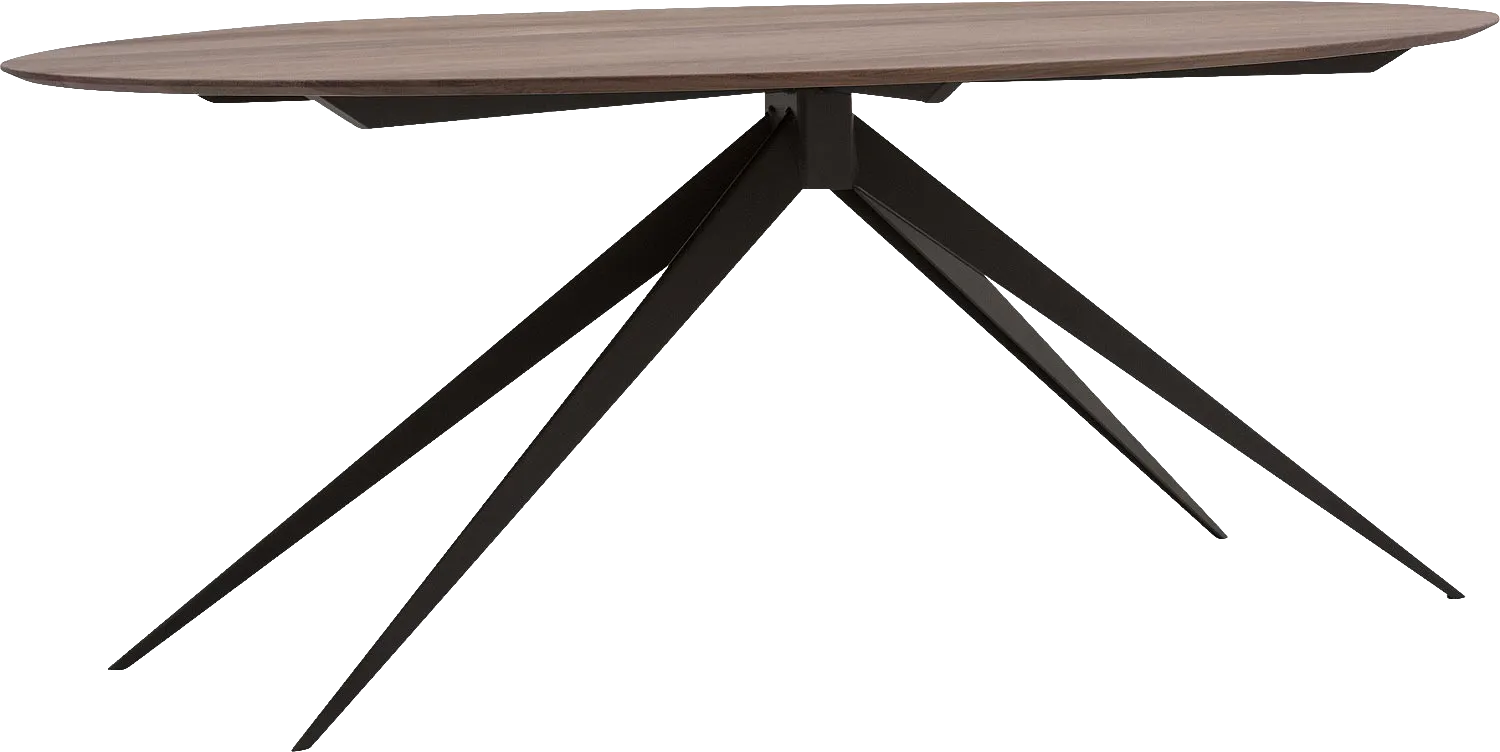 Goossens Excellent Eettafel Uniek, Ovaal 180 x 110 cm