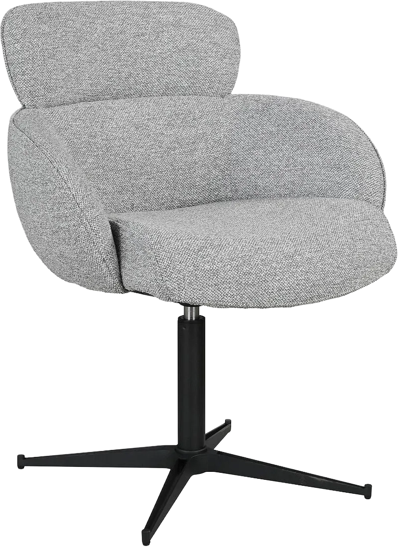 Goossens Suus Eetkamerstoel Stof Grijs - 8252187-goossens-suus-eetkamerstoel-stof-grijs-01