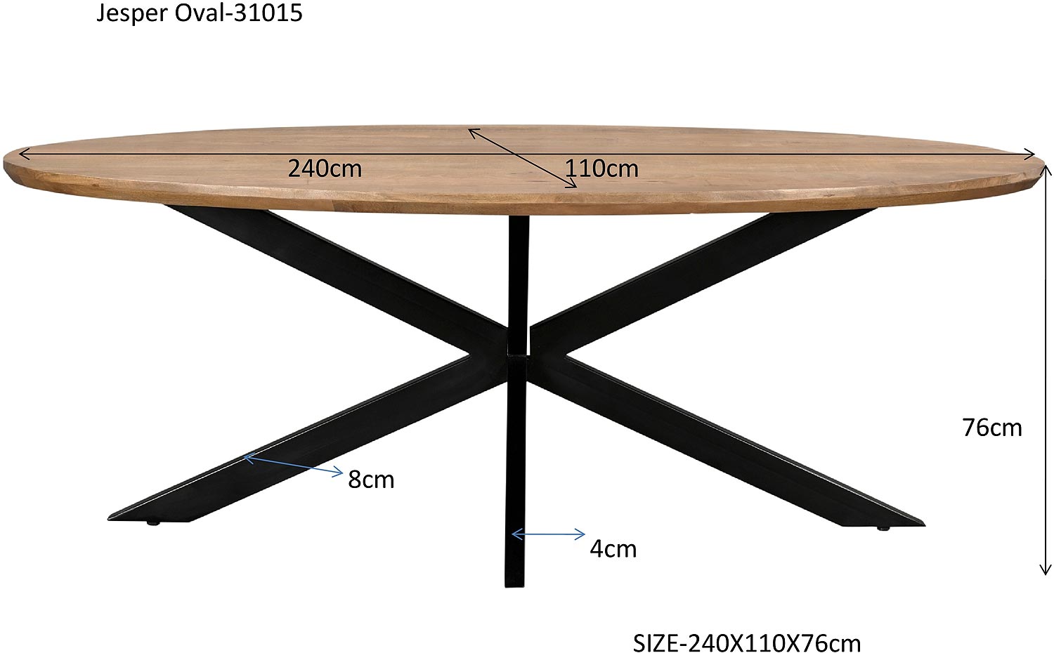 Goossens Nilo Eettafel Mango Bruin - 8252043-goossens-nilo-eettafel-mango-bruin-06