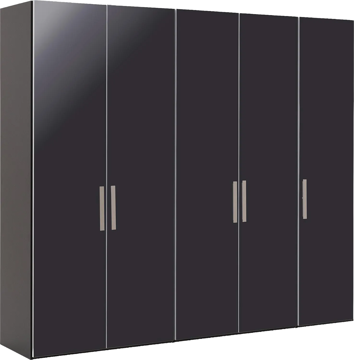 Goossens Kledingkast Easy Storage Ddk, Kledingkast 253 cm breed, 220 cm hoog, 5x draaideur