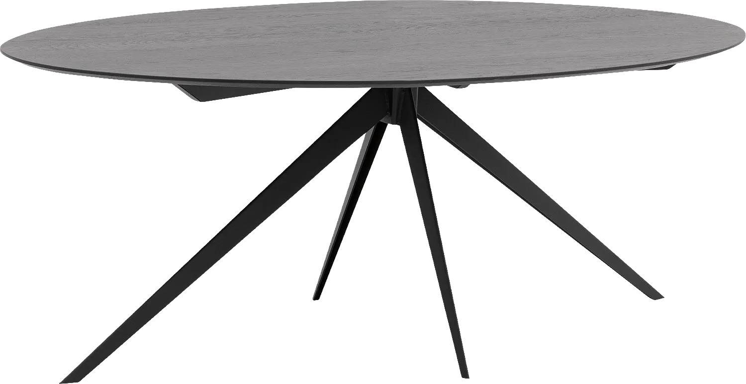 Goossens Excellent Eettafel Uniek, Ovaal 180 x 110 cm