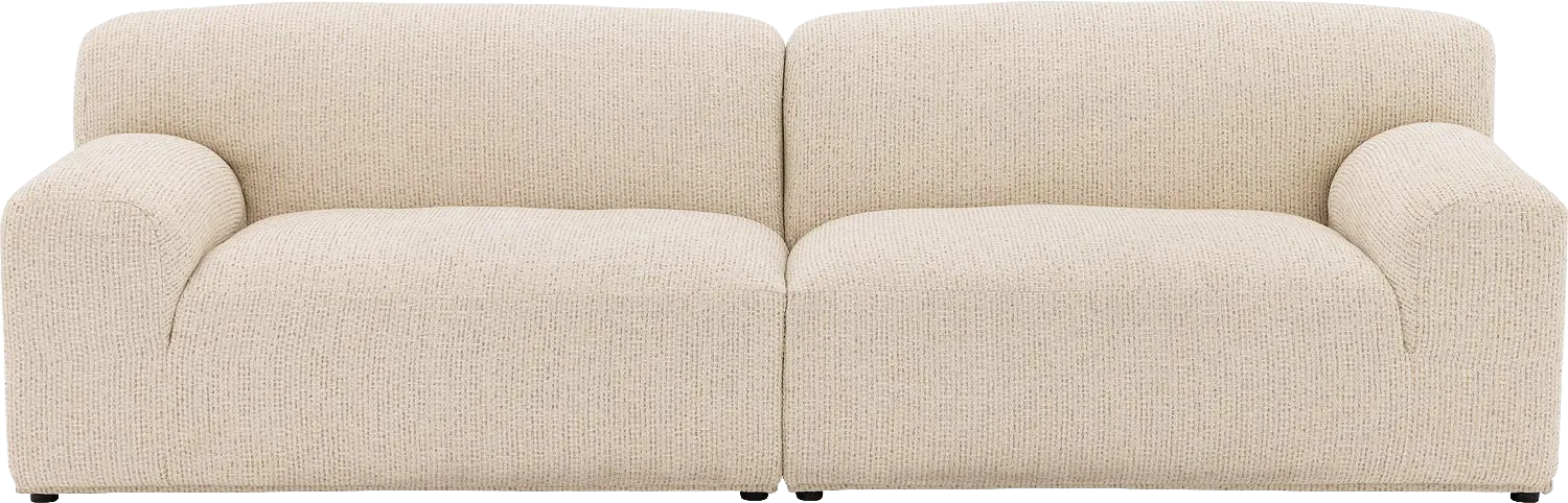 Goossens Excellent Elementenbank Sens beige, stof, 1,5-zits, urban industrieel