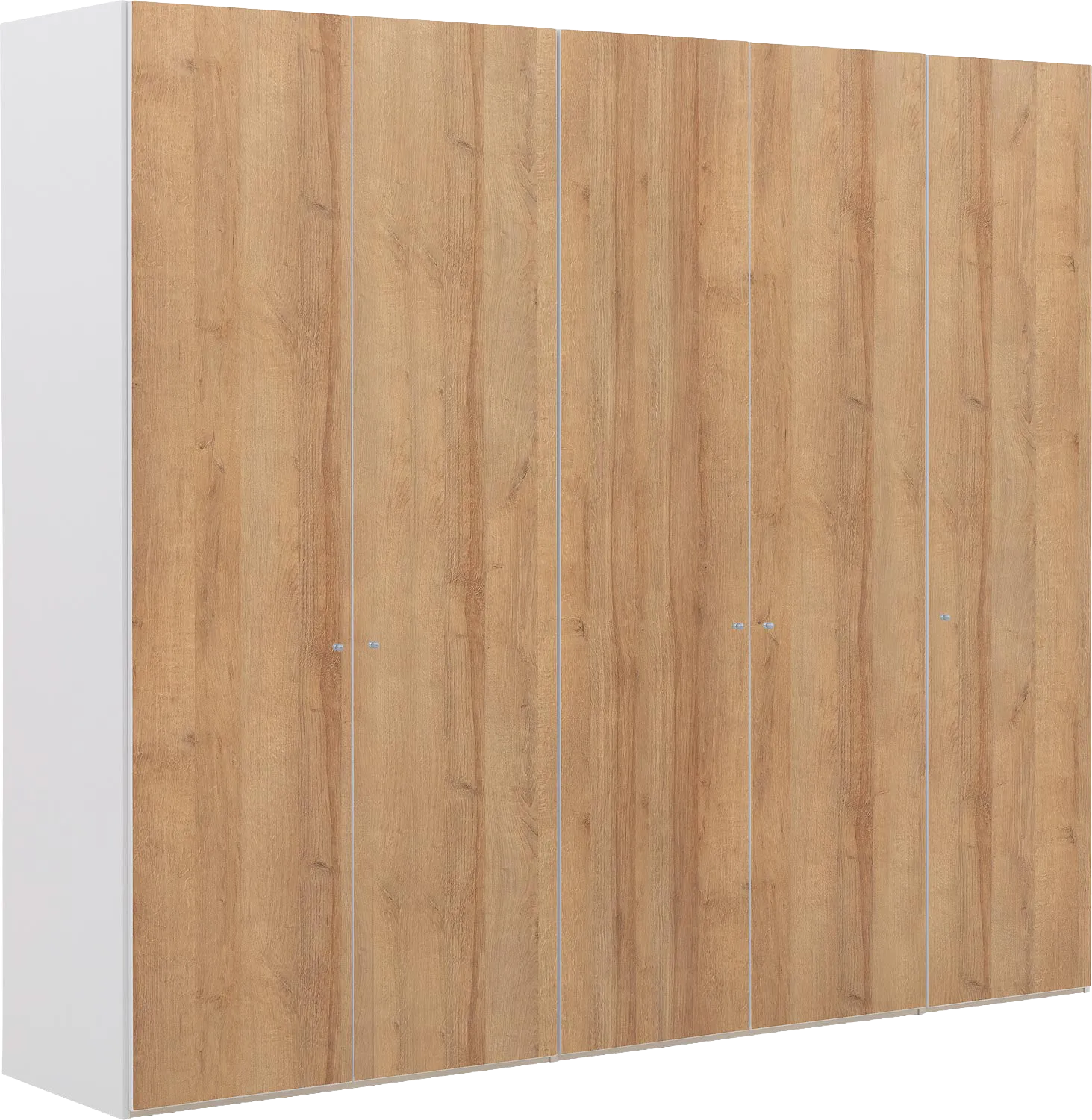 Goossens Kledingkast Easy Storage Ddk, Kledingkast 253 cm breed, 220 cm hoog, 5x draaideur