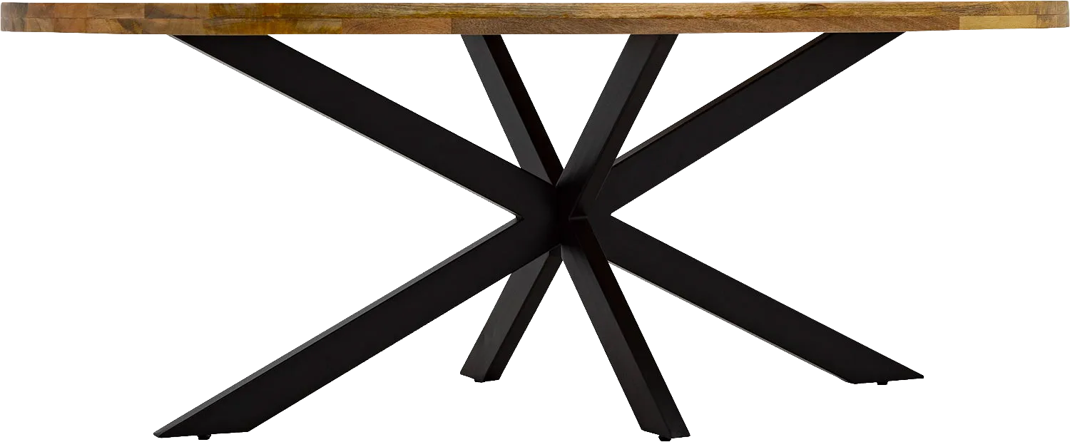 Goossens Basic Lecce Eettafel Mango Bruin - 8252814-goossens-basic-lecce-eettafel-mango-bruin-03