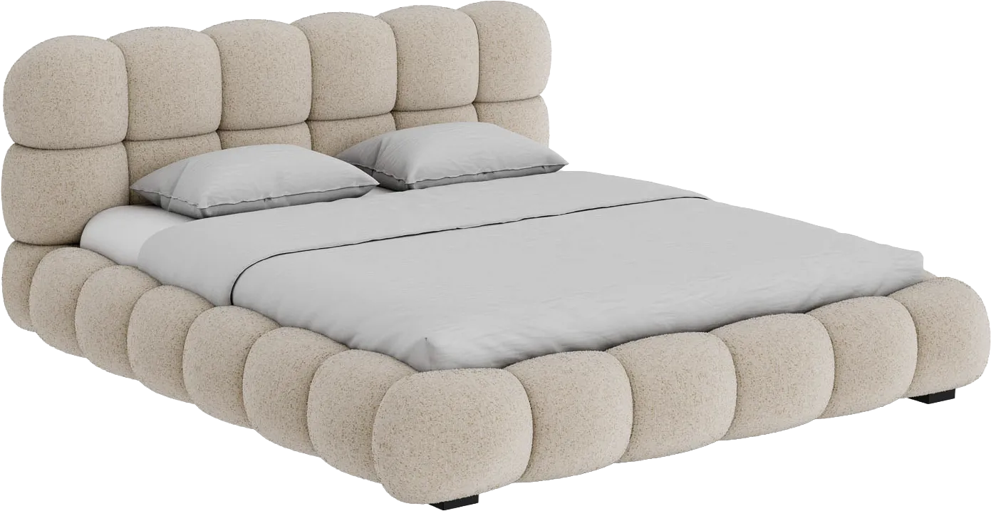 Goossens Gestoffeerd Bedframe Cloud, 160 x 210 cm