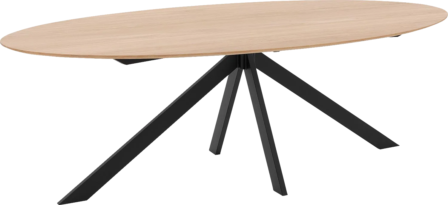 Goossens Excellent Eettafel Uniek, Ovaal 240 x 120 cm
