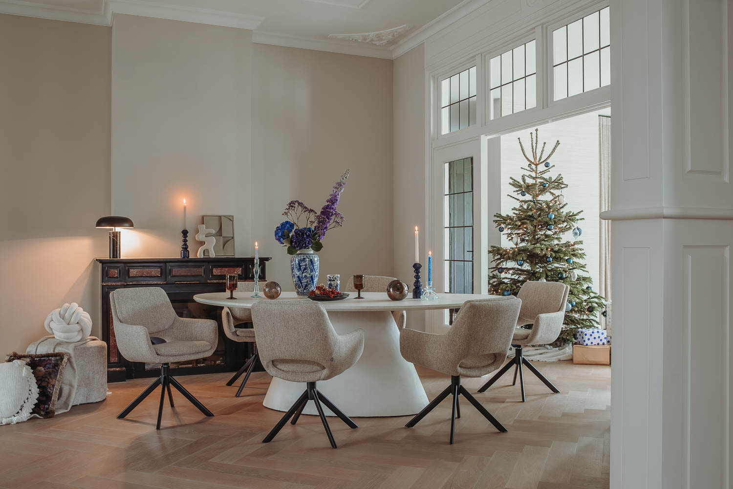 Goossens Stone Eettafel Beton Wit - 8244592-goossens-stone-eettafel-beton-wit-01