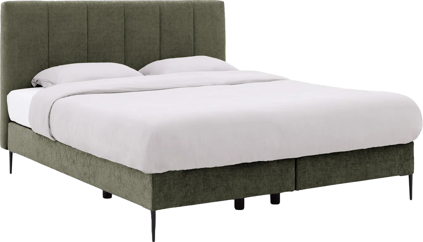 Goossens Boxspring Ease Solid Incl. Matras, Vlak 180 x 210 cm (=2x 90 x 210 cm) met hoofdbord + 2x matras shapes 1
