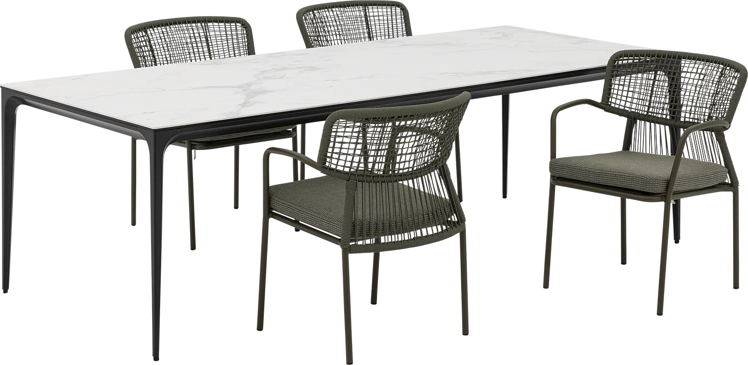 Goossens Mundi Eettafel Keramiek Wit - 8260795-goossens-mundi-eettafel-keramiek-wit-01
