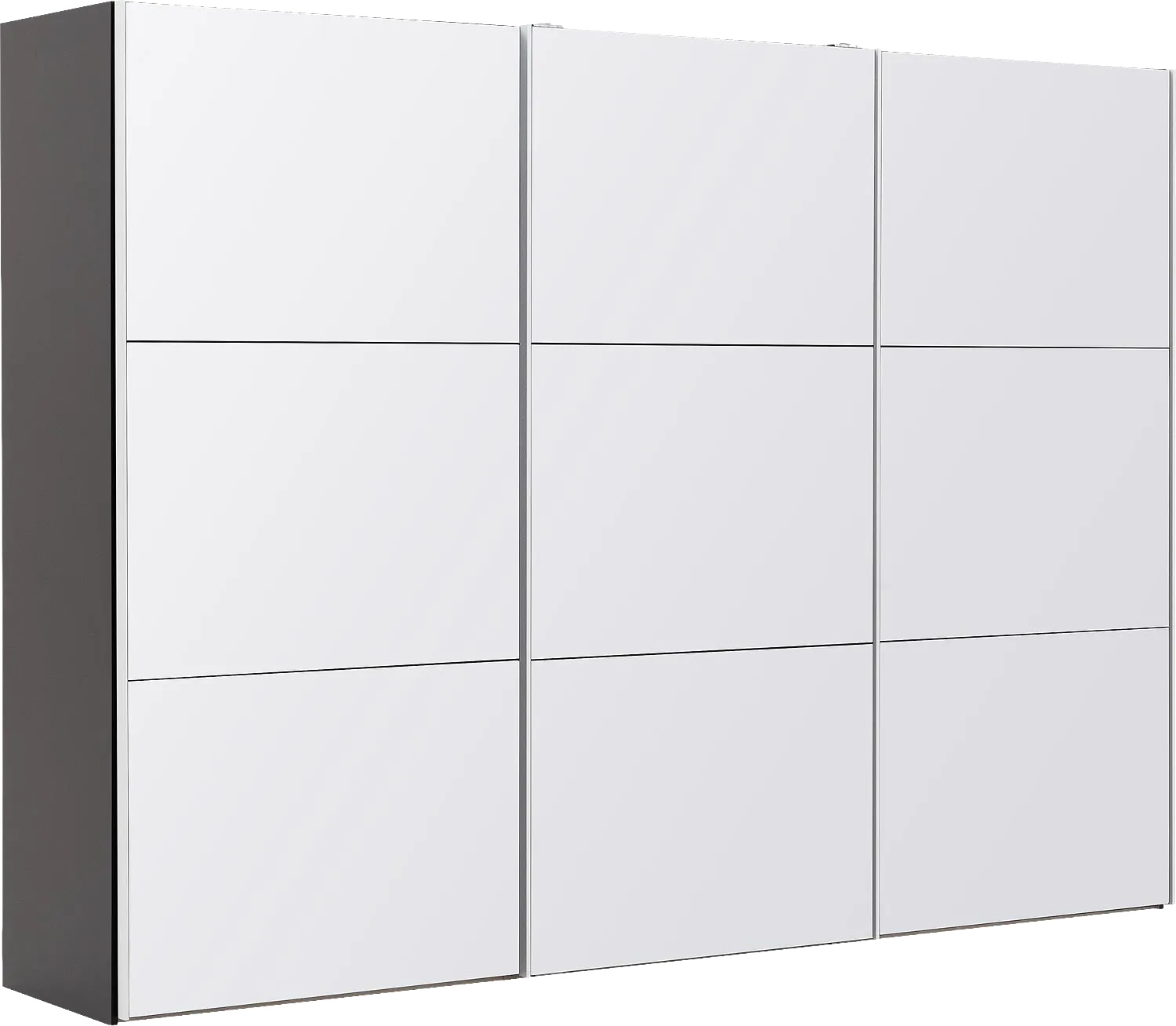 Goossens Kledingkast Easy Storage Sdk, 303 cm breed, 220 cm hoog, 3x 3 paneel glas schuifdeuren