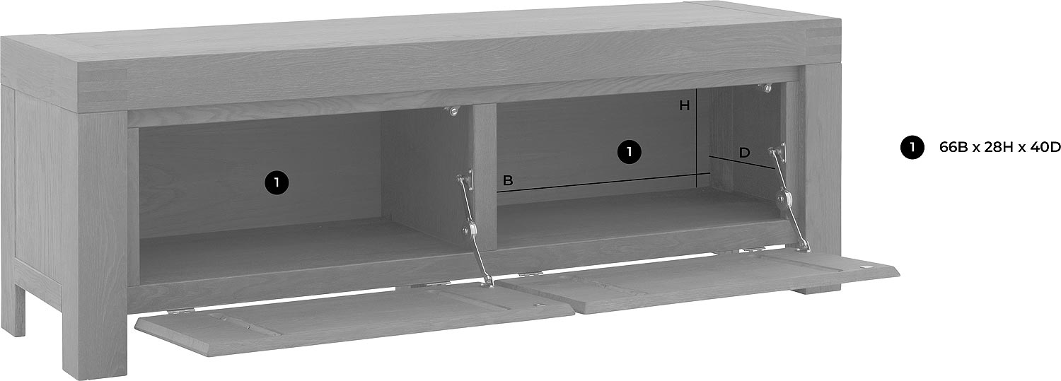 Goossens Clear Tv Meubel Eiken Donker Bruin - 8215850-goossens-clear-tv-meubel-eiken-donker-bruin-50