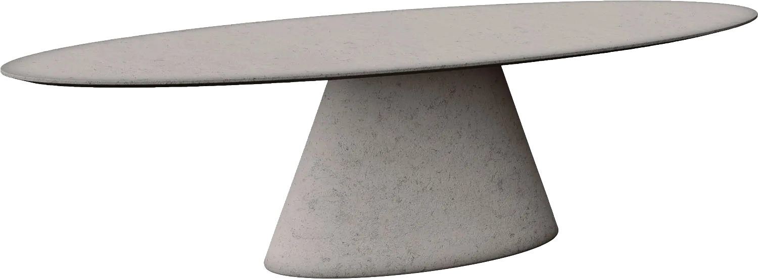 Goossens Eettafel Stone, Ovaal 300 x 120 cm