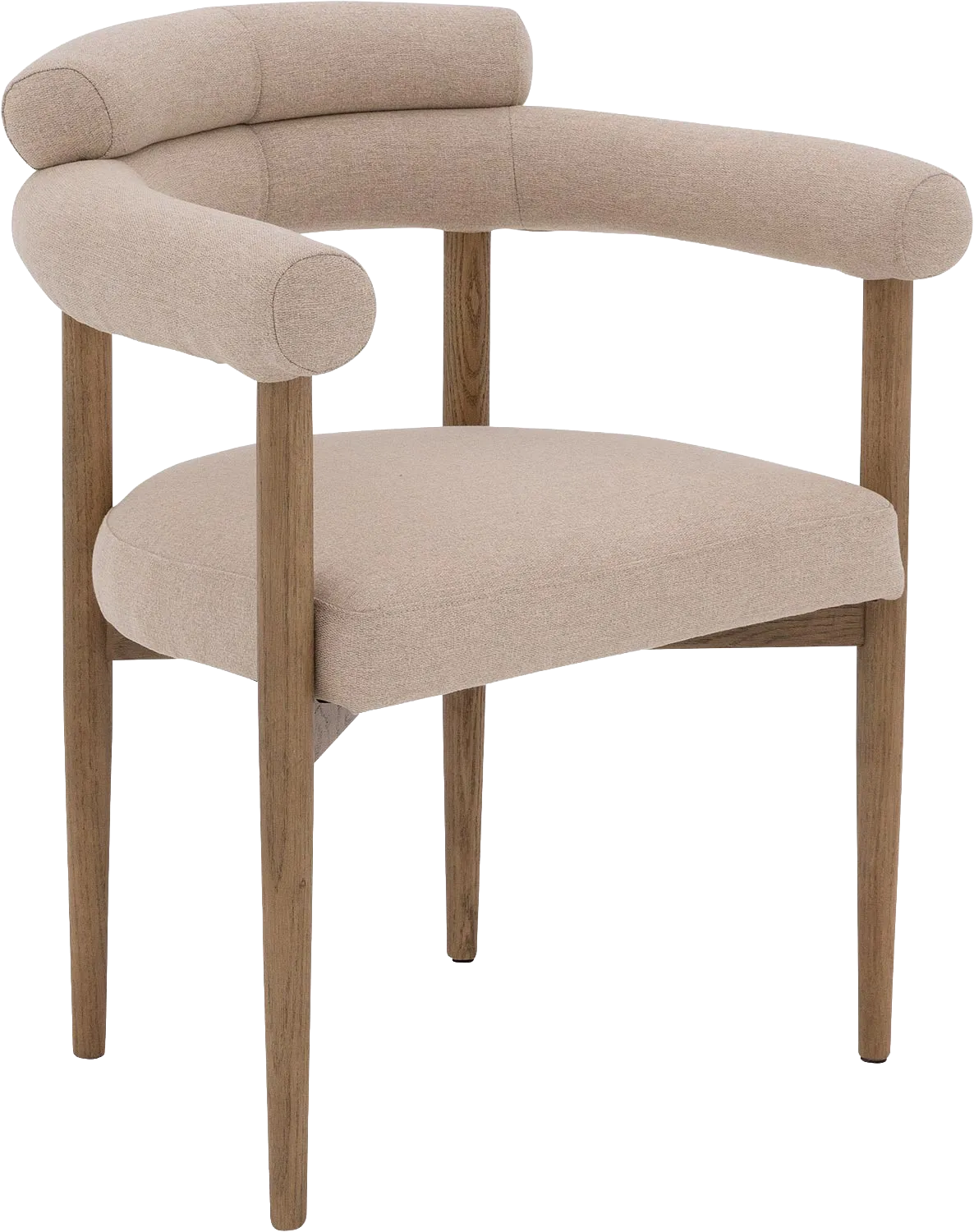 Goossens Excellent Splinter Eetkamerstoel Stof Bruin - 8235283-goossens-excellent-splinter-eetkamerstoel-stof-bruin-01
