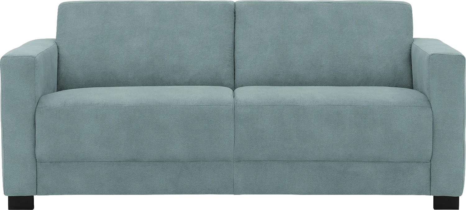 Goossens Bank My Style blauw, microvezel, 2,5-zits, stijlvol landelijk