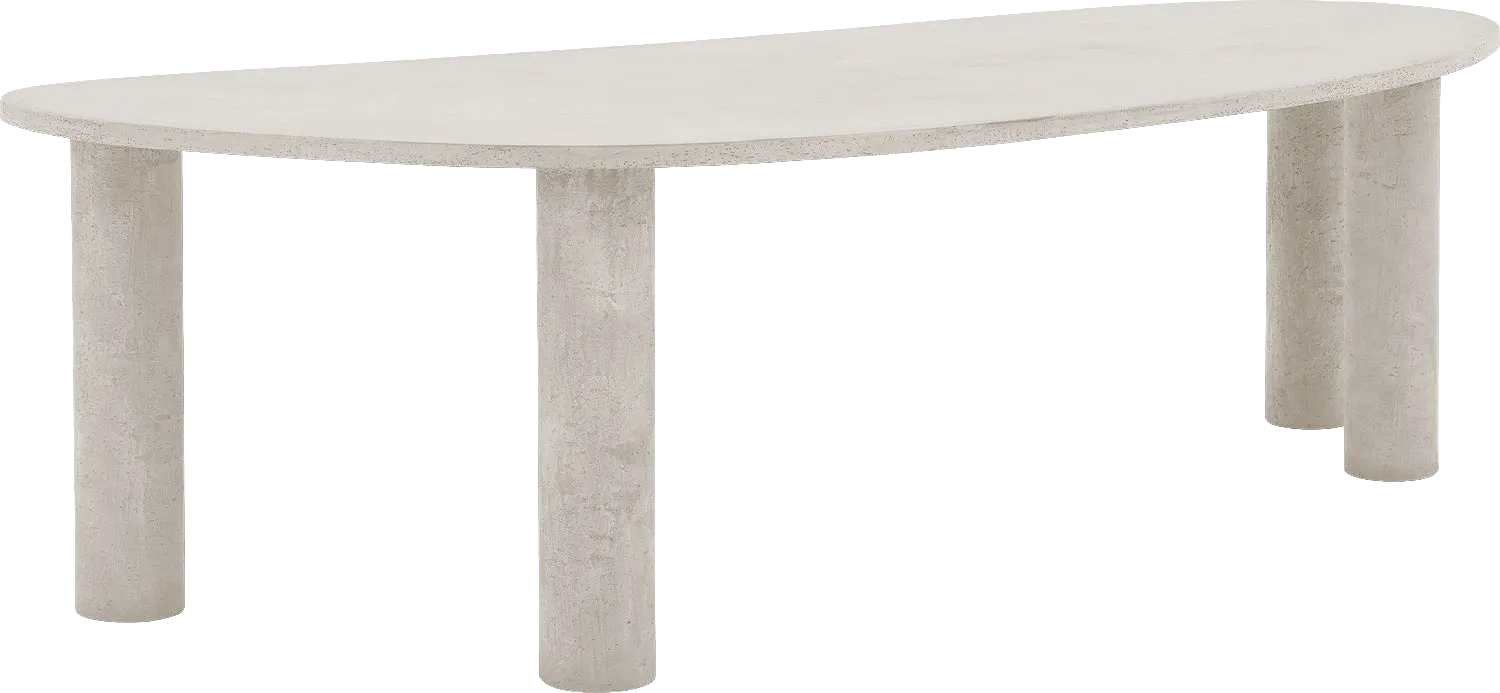 Goossens Eettafel Stone, Organisch 260 x 120 cm