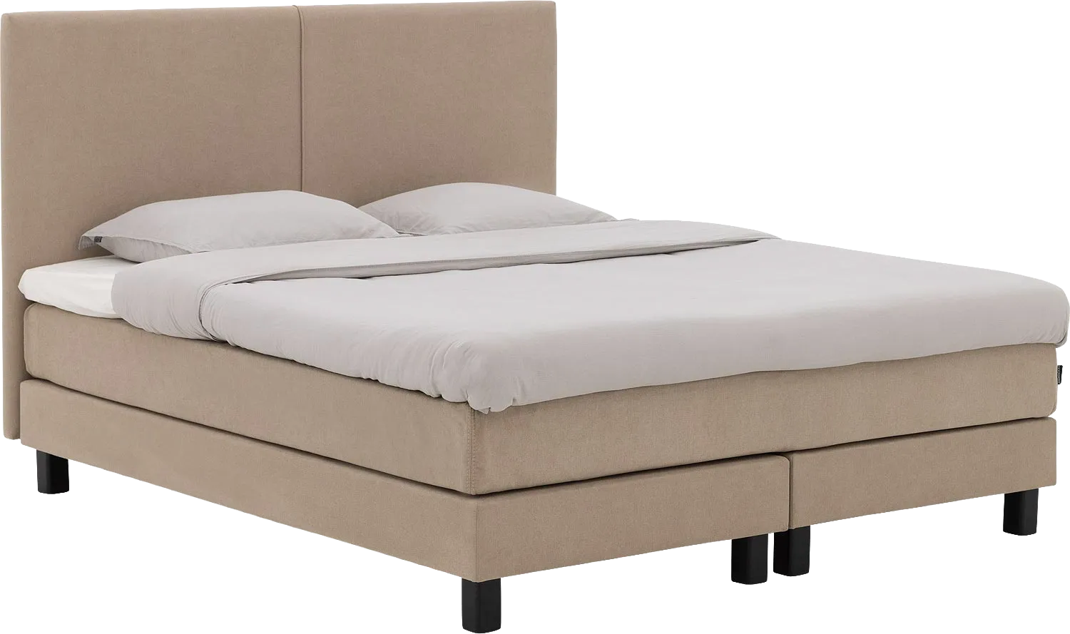 Goossens Boxspring Compleet Gs 180 Compleet, Vlak 160 x 200 cm box (=2x80cmx200cm) 2x matras gestoffeerd pocketvering, 1x matrastopper joy deluxe