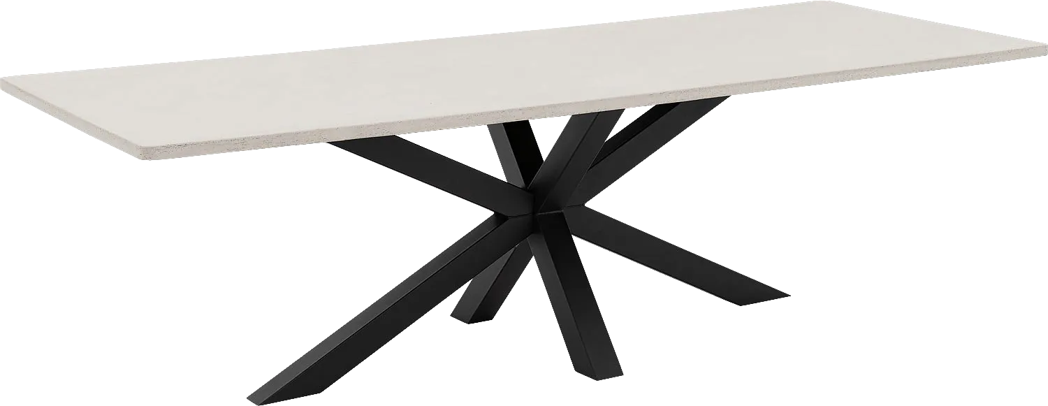 Goossens Eettafel Stone, Rechthoekig 250 x 110 cm
