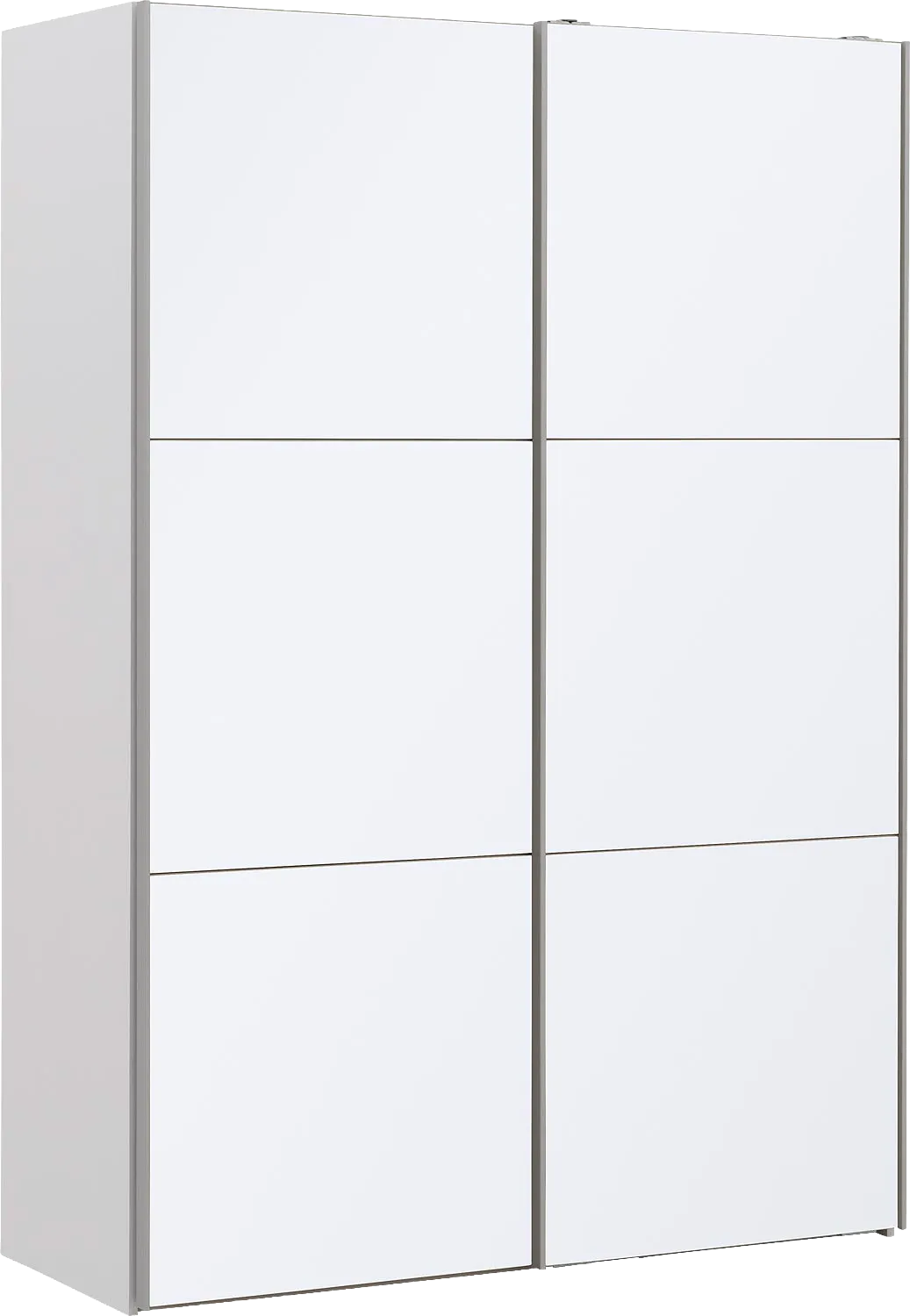 Goossens Kledingkast Easy Storage Sdk, 153 cm breed, 220 cm hoog, 2x 3 paneel glas schuifdeuren