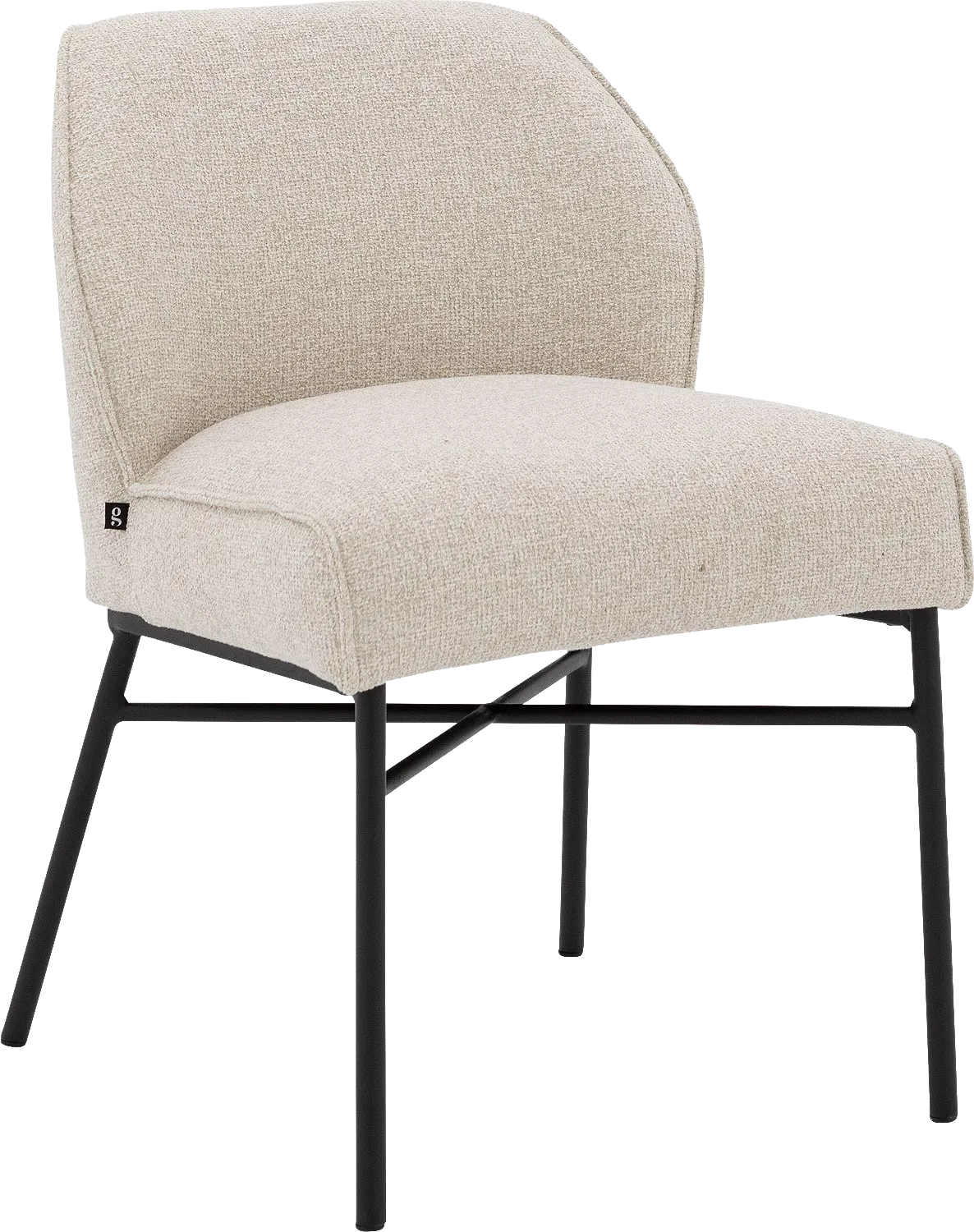 Goossens Rory Eetkamerstoel Stof Beige - 8260412-goossens-rory-eetkamerstoel-stof-beige-01