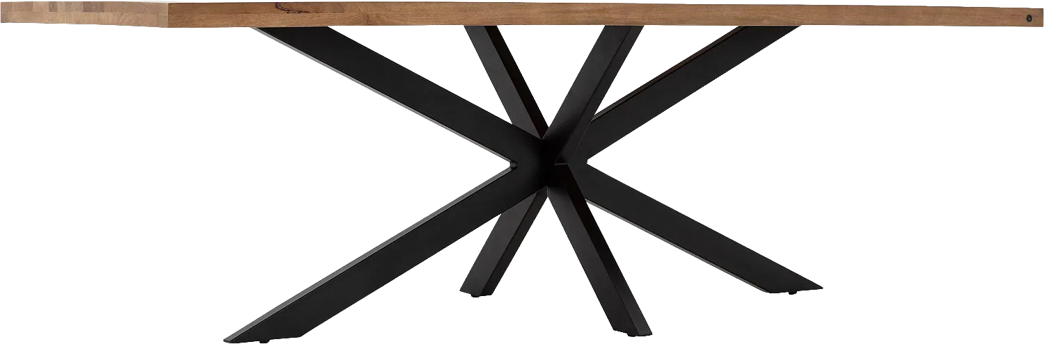 Goossens Basic Lecce Eettafel Mango Bruin - 8243810-goossens-basic-lecce-eettafel-mango-bruin-04