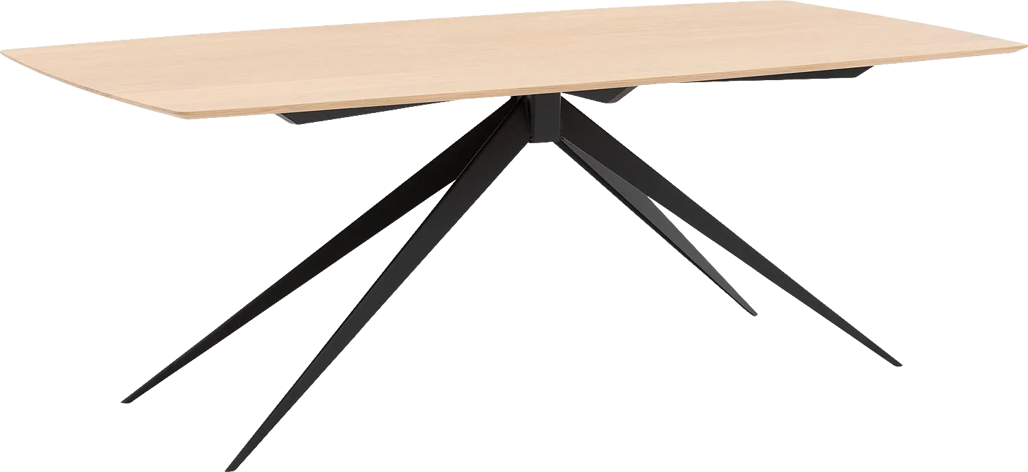 Goossens Excellent Eettafel Uniek, Semi rechthoekig 260 x 100 cm