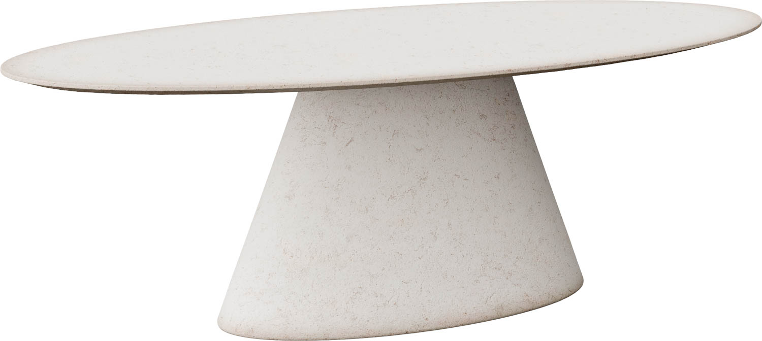 Goossens Eettafel Stone, Ovaal 250 x 120 cm