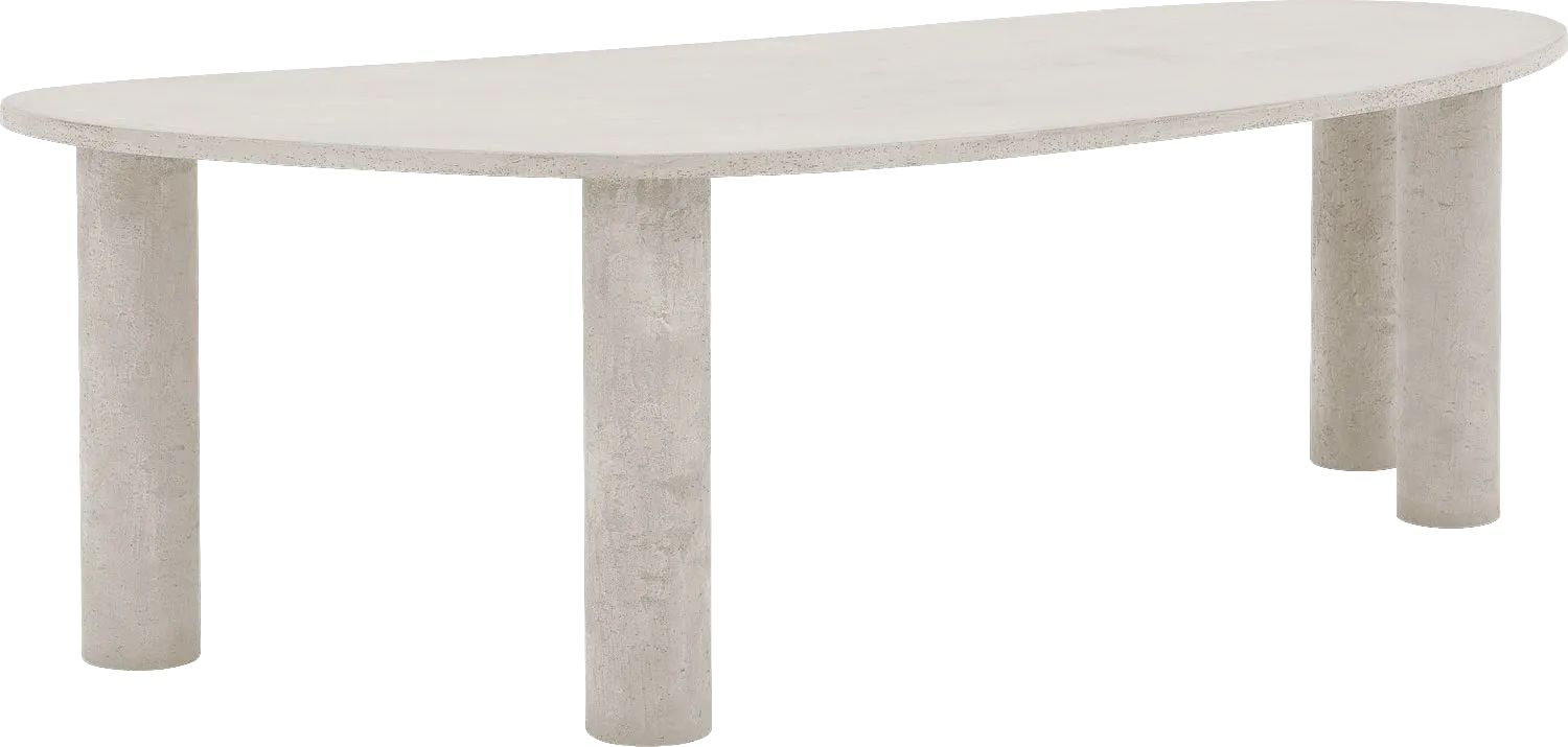 Goossens Eettafel Stone, Organisch 250 x 120 cm