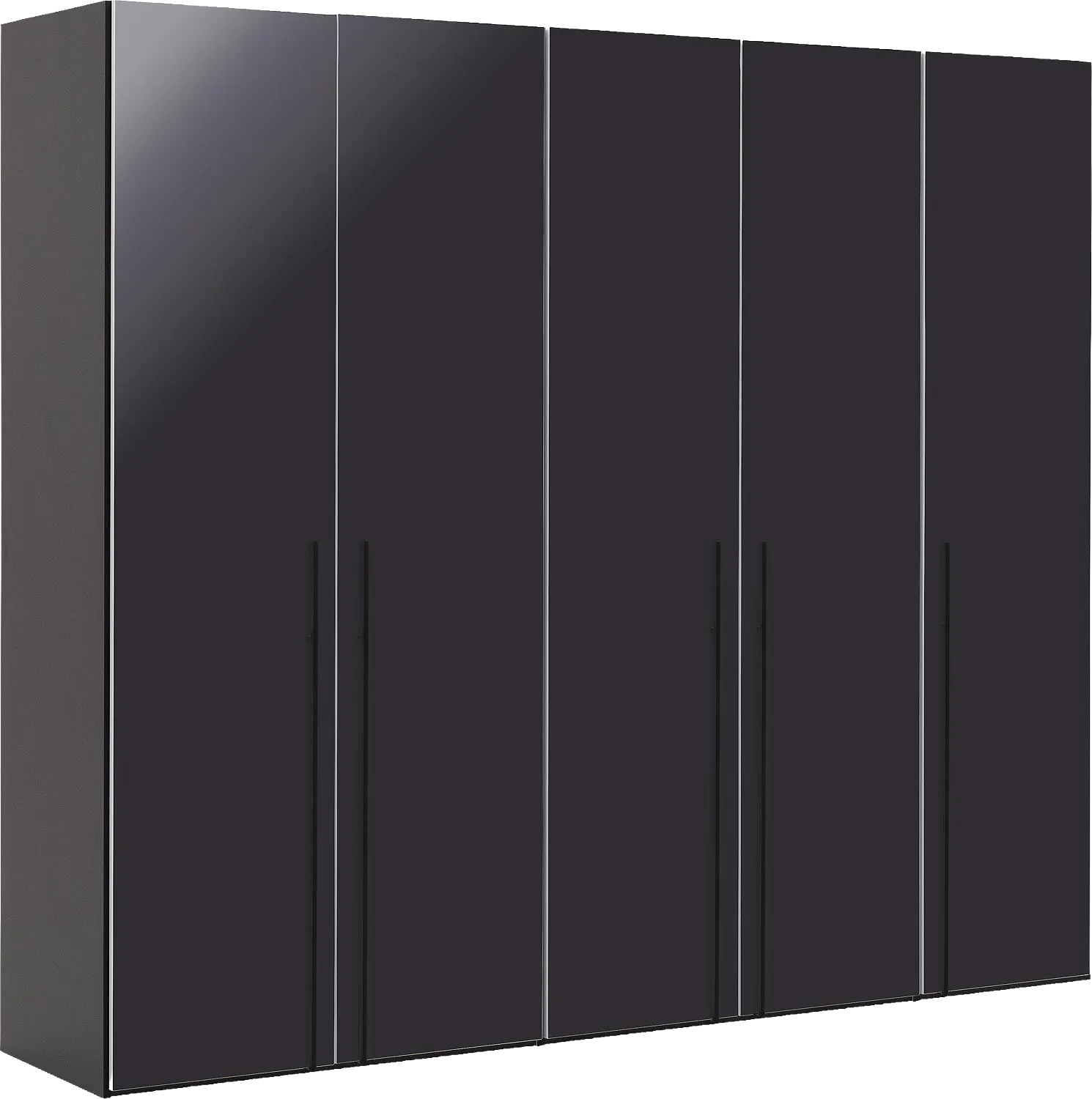 Goossens Kledingkast Easy Storage Ddk, Kledingkast 253 cm breed, 220 cm hoog, 5x draaideur