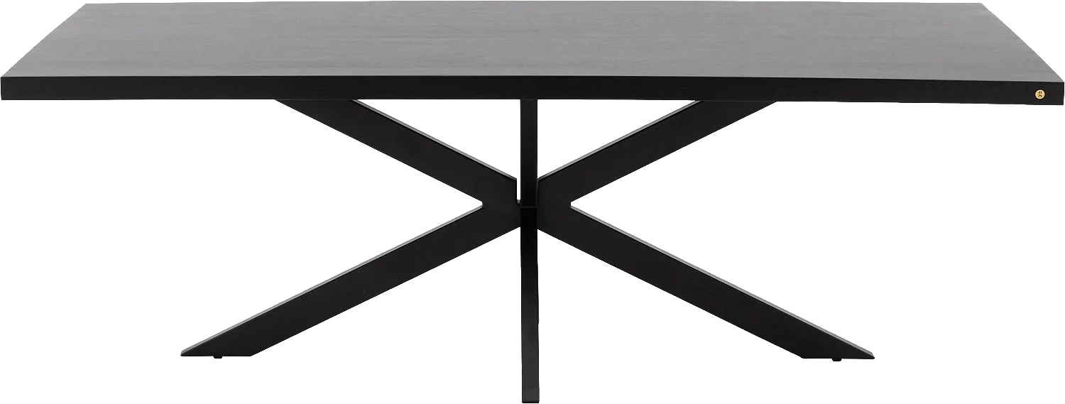 Goossens Basic Lecce Eettafel Mango Zwart - 8243806-goossens-basic-lecce-eettafel-mango-zwart-03