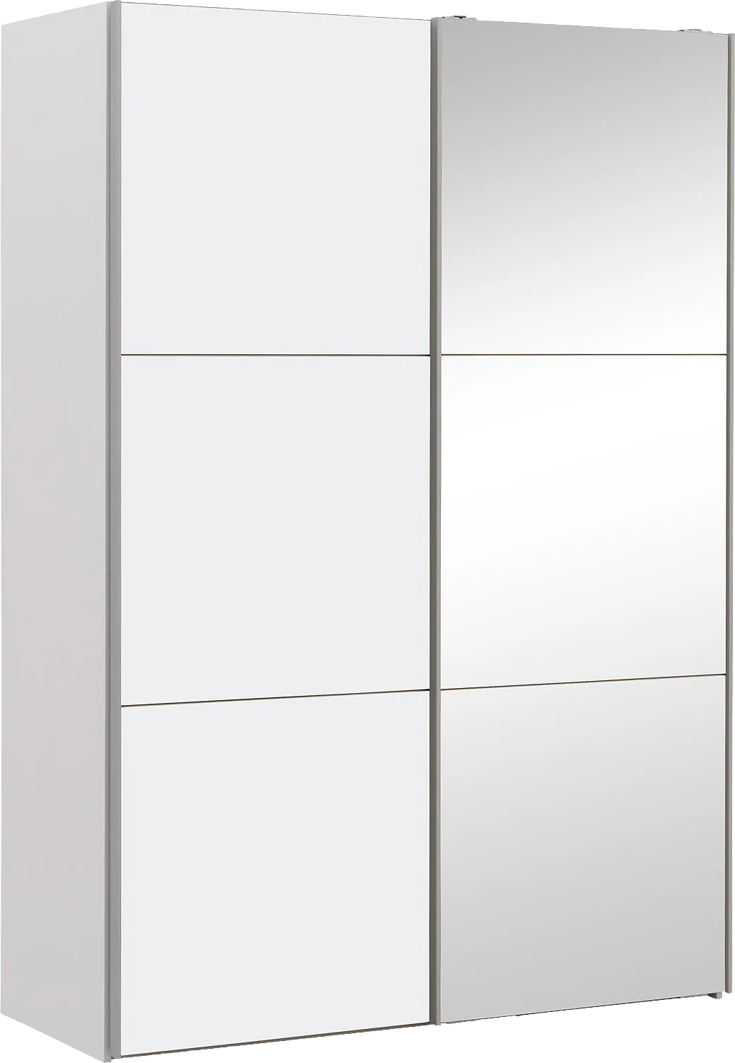 Goossens Kledingkast Easy Storage Sdk, 203 cm breed, 220 cm hoog, 2x 3 paneel spiegel schuifdeuren