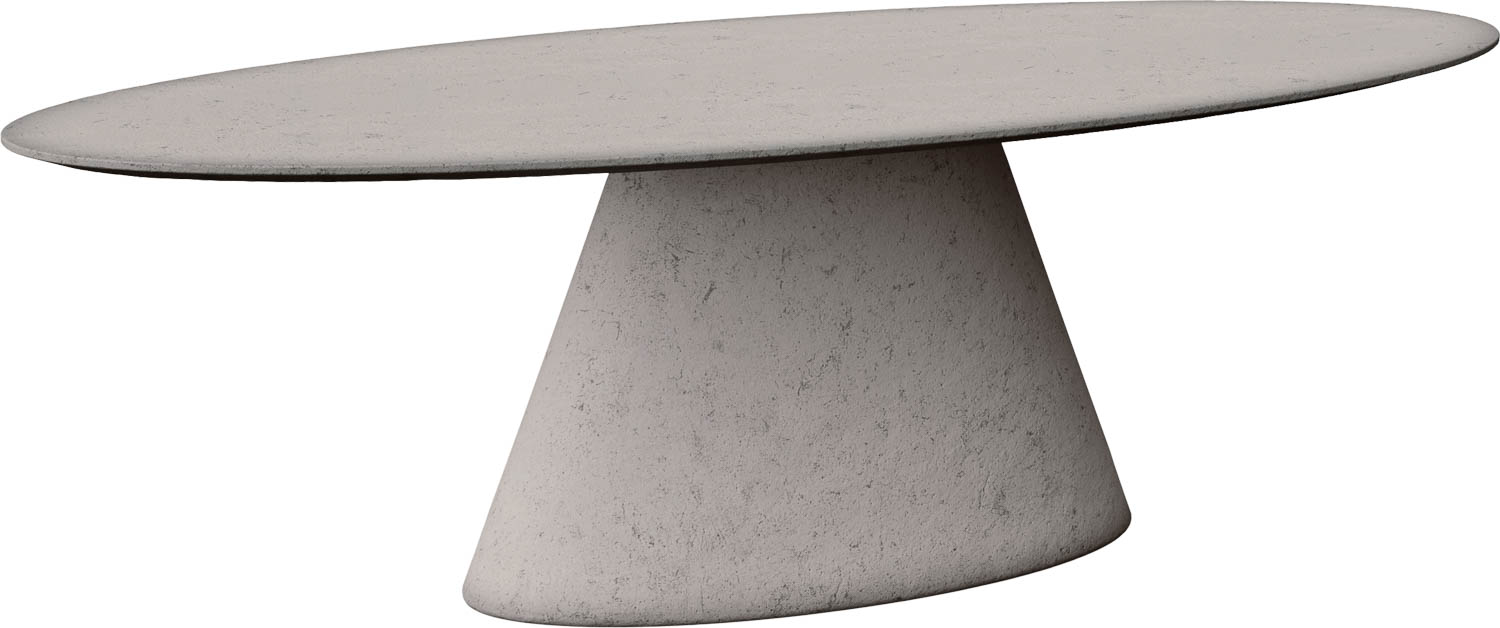 Goossens Eettafel Stone, Ovaal 270 x 120 cm