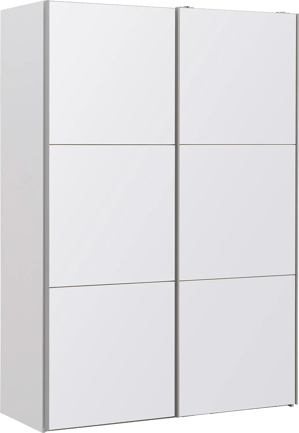 Goossens Kledingkast Easy Storage Sdk, 153 cm breed, 220 cm hoog, 2x 3 paneel glas schuifdeuren