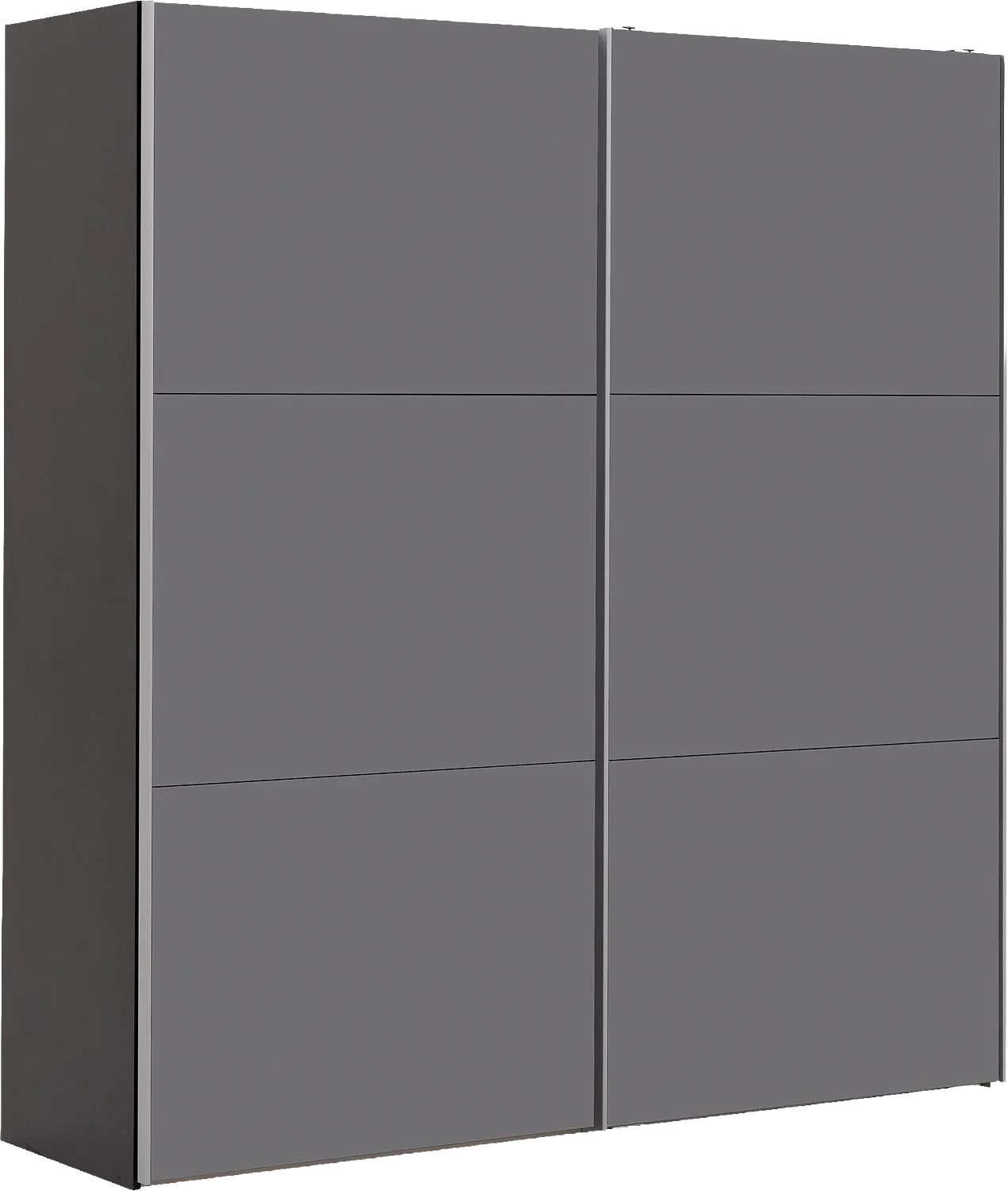 Goossens Kledingkast Easy Storage Sdk, 203 cm breed, 220 cm hoog, 2x 3 paneel glas schuifdeuren