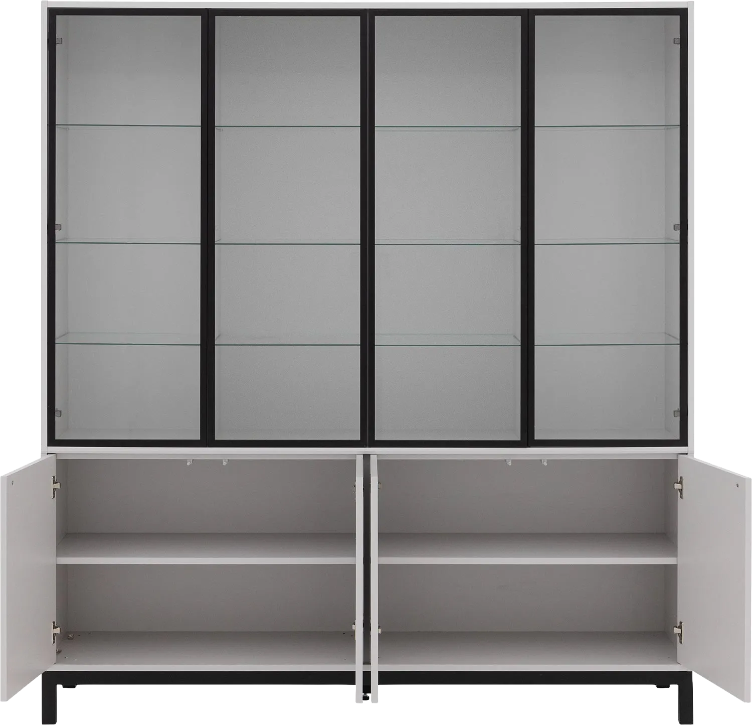 Goossens Valencia Vitrinekast Melamine - 8244534-goossens-valencia-vitrinekast-melamine-02