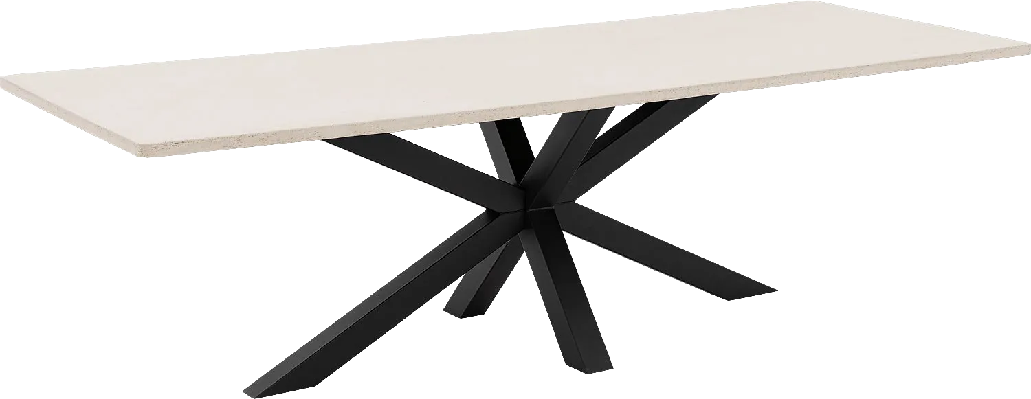 Goossens Eettafel Stone, Rechthoekig 250 x 110 cm