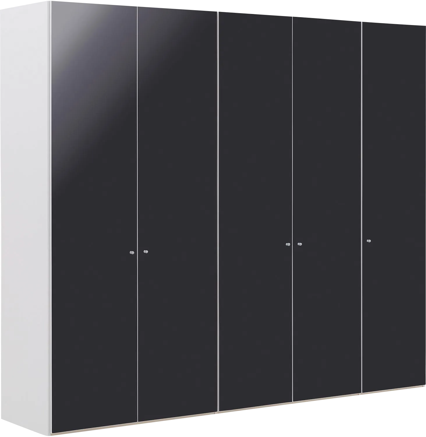Goossens Kledingkast Easy Storage Ddk, Kledingkast 253 cm breed, 220 cm hoog, 5x draaideur