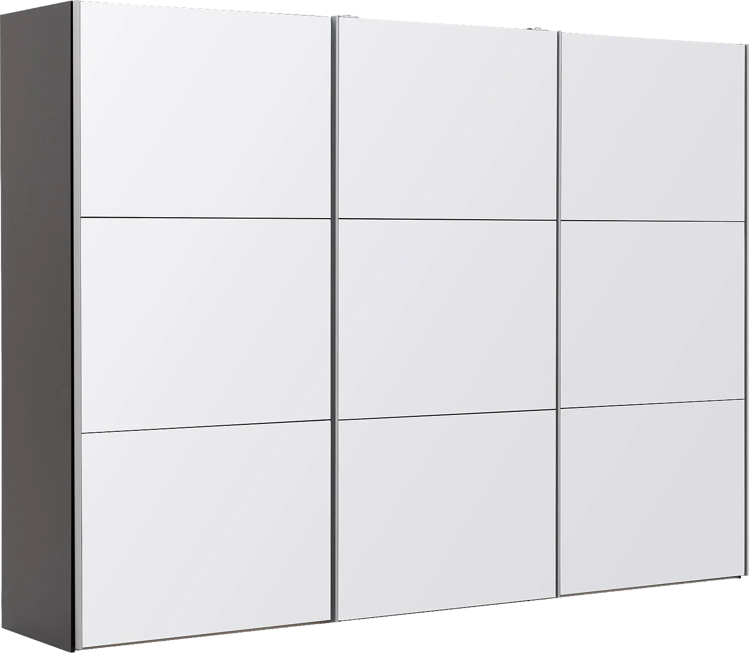 Goossens Kledingkast Easy Storage Sdk, 303 cm breed, 220 cm hoog, 3x 3 paneel glas schuifdeuren