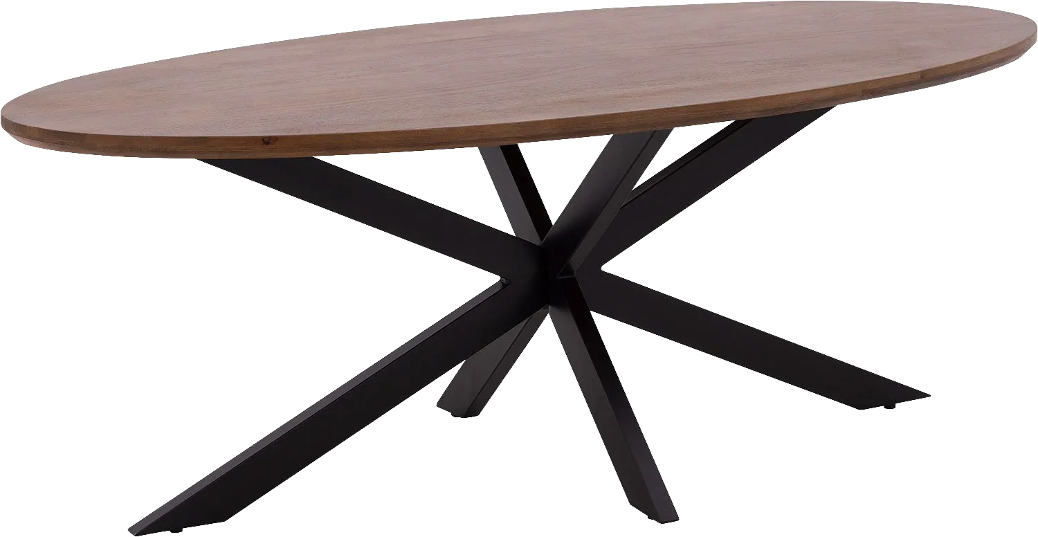 Goossens Nilo Eettafel Mango Bruin - 8251605-goossens-nilo-eettafel-mango-bruin-01