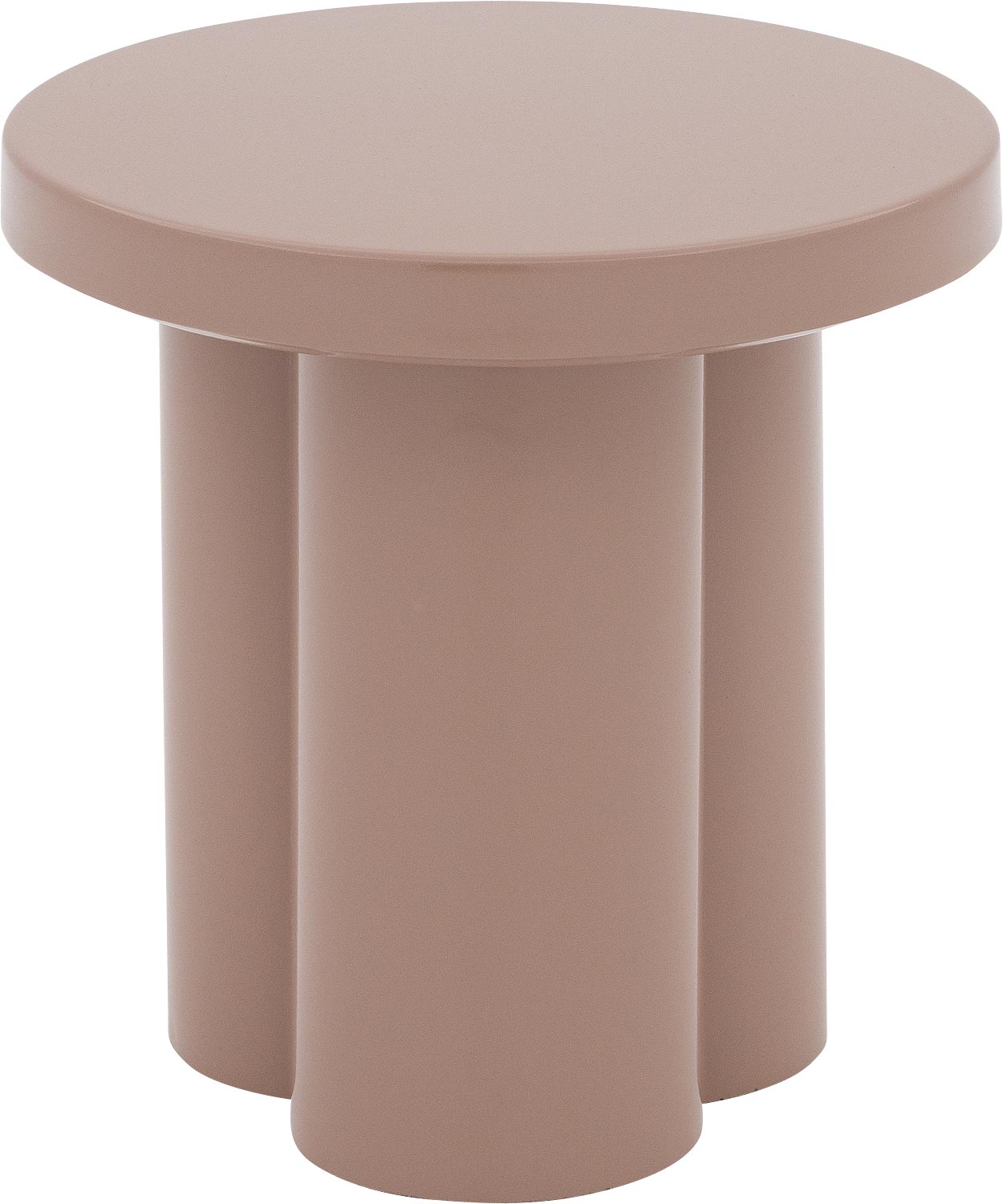 Goossens Bijzettafel Nia, metaal roze,, 43 x 45 x 43 cm