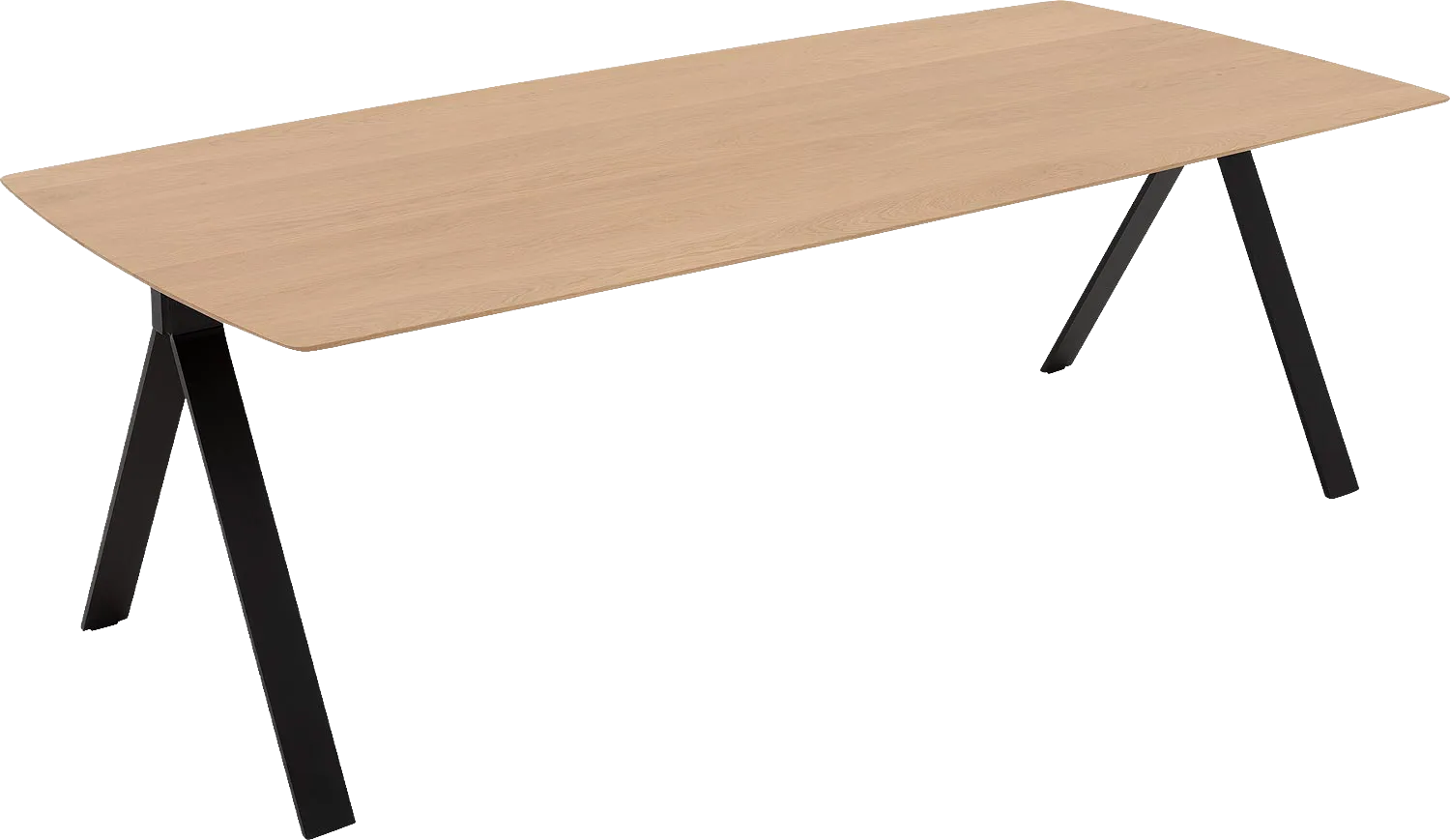 Goossens Excellent Eettafel Uniek, Semi rechthoekig 240 x 100 cm