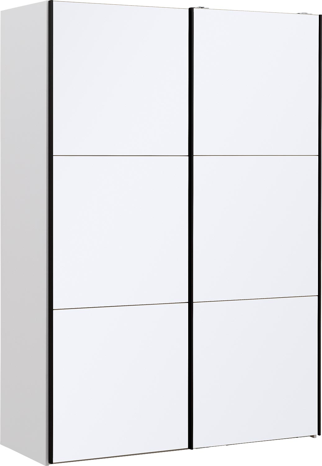 Goossens Kledingkast Easy Storage Sdk, 153 cm breed, 220 cm hoog, 2x 3 paneel glas schuifdeuren